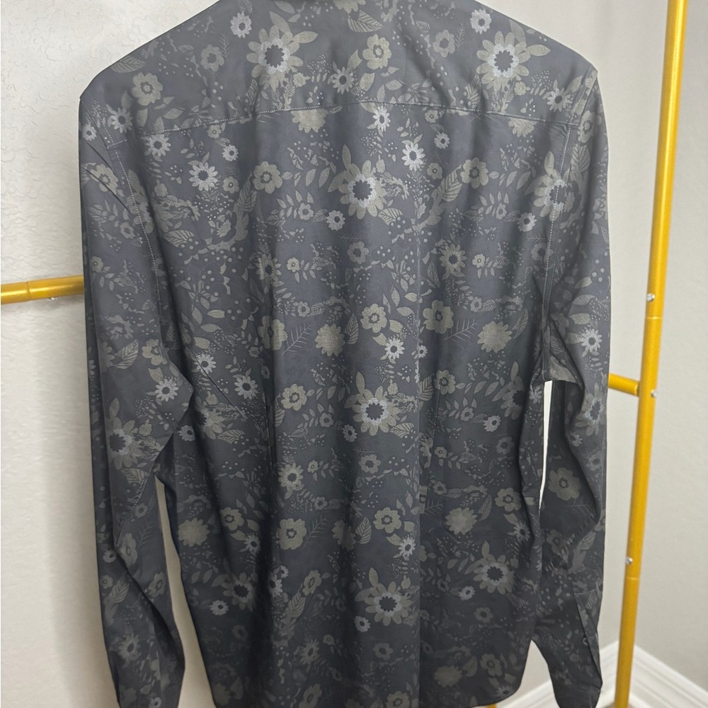 Paisley & Gray Dark Floral Slim Fit Shirt - Picture 3 of 3